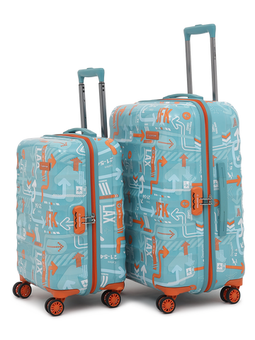 JFK Teal Blue Set of 2 (M+L) Trolley