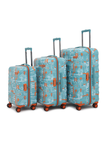 JFK Teal Blue Set of 3 (S+M+L) Trolley
