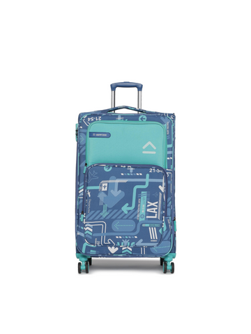 JFK Plus Denim Blue Large Soft Trolley