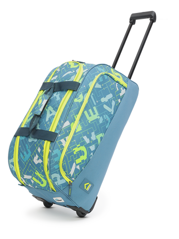 Grid Teal Large Duffle