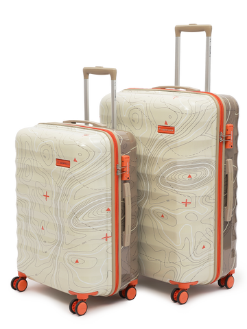 Topo Taupe and Beige Set of 2 (M+L) Trolley