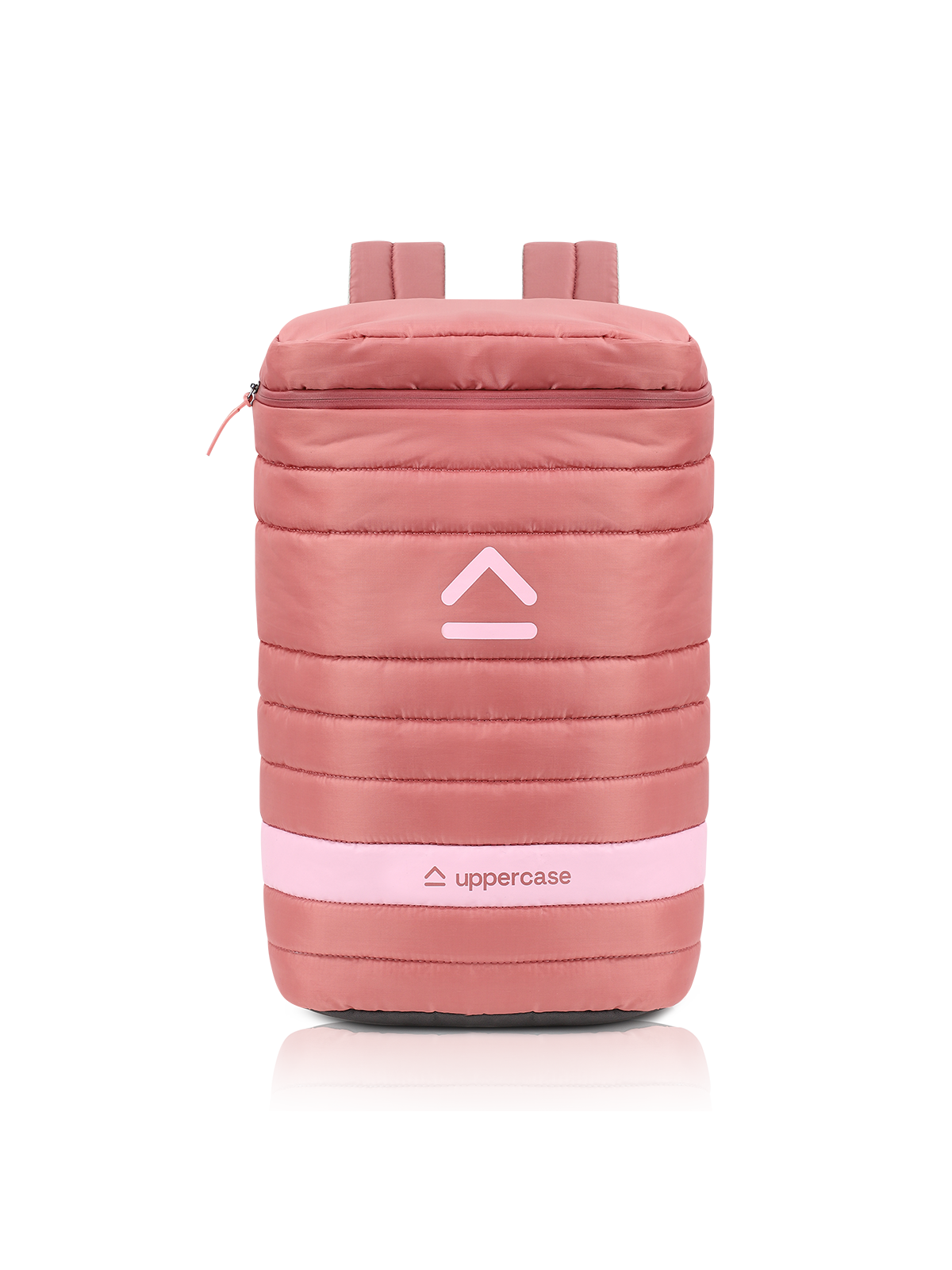 Quilted top laptop backpack