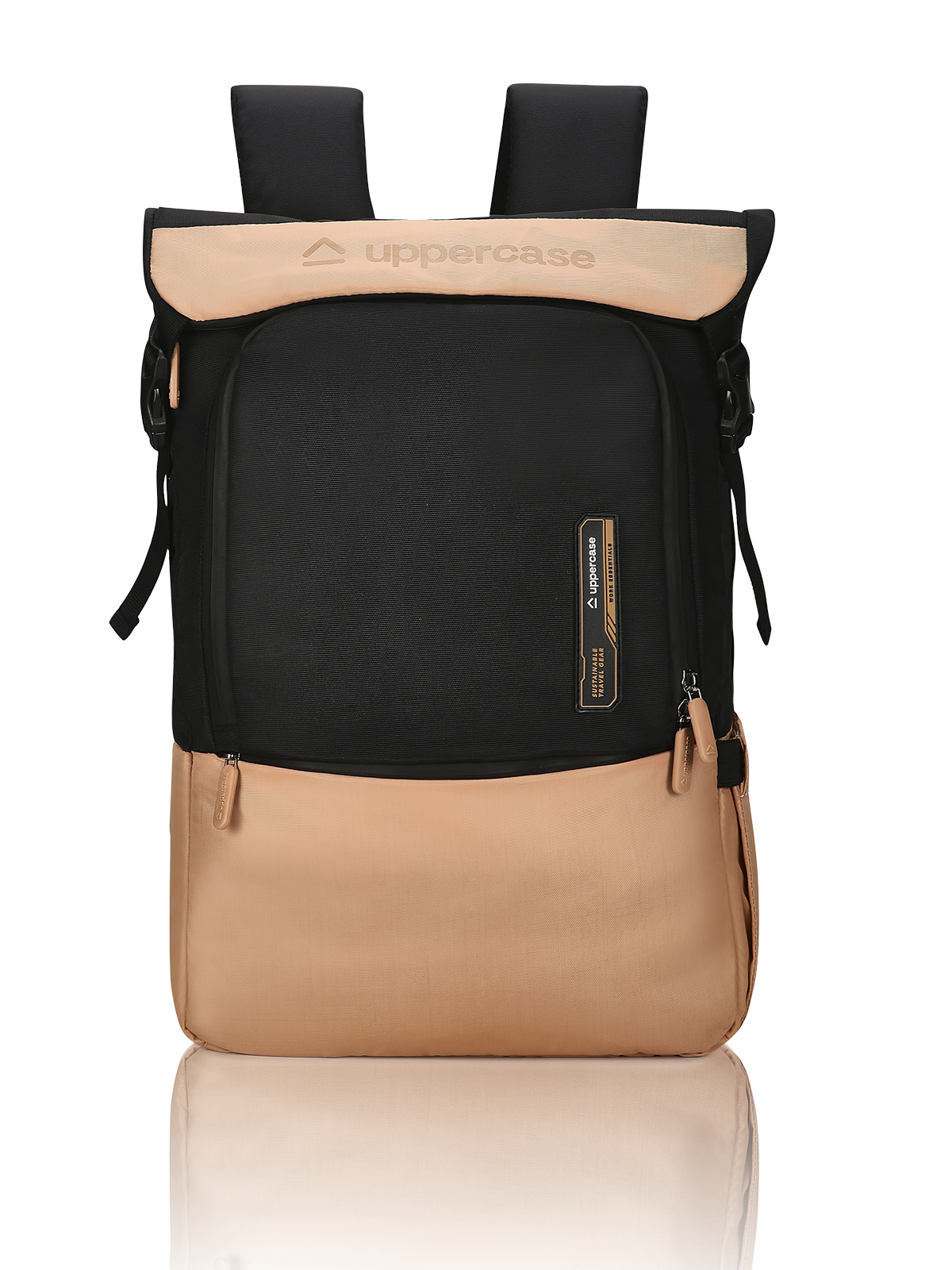uppercase Apex 15" Laptop Backpack Water Repellent College Travel Bag 19L Black
