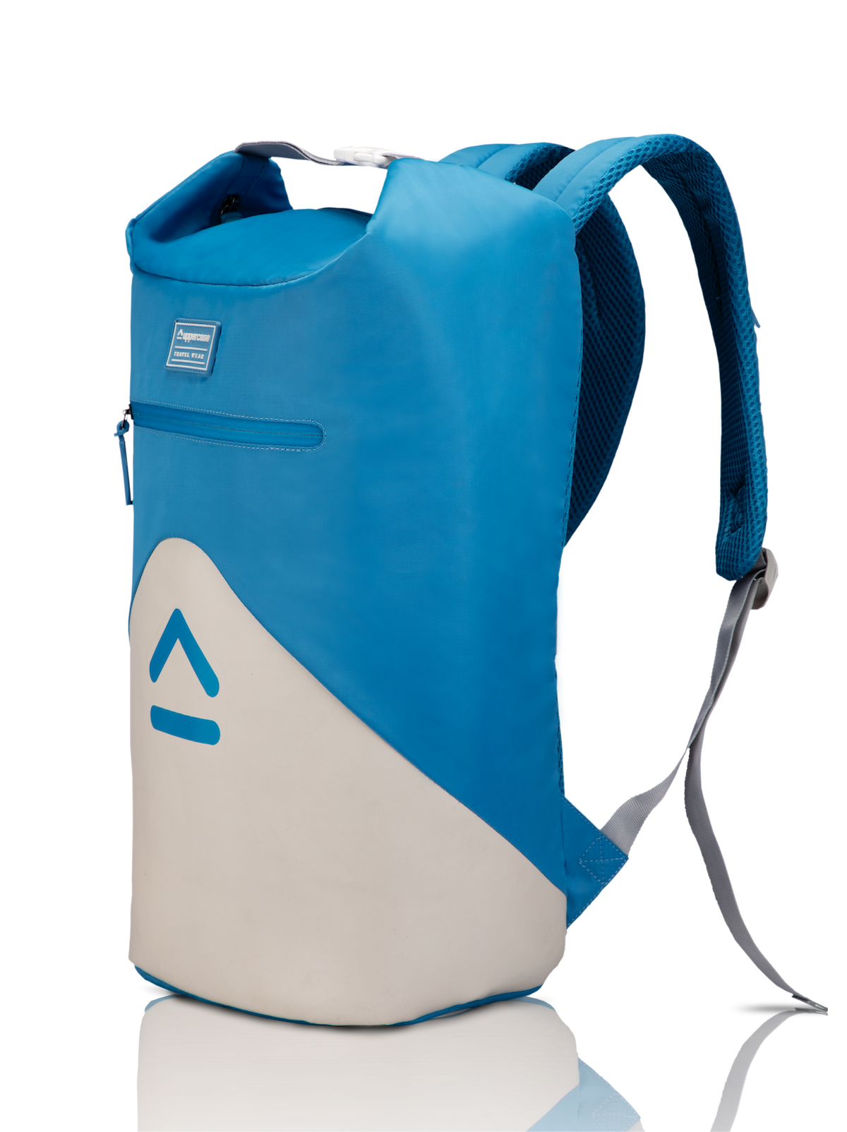 uppercase Bucket 14" Laptop Backpack Water Repellent College Travel Bag 22L Sky Blue