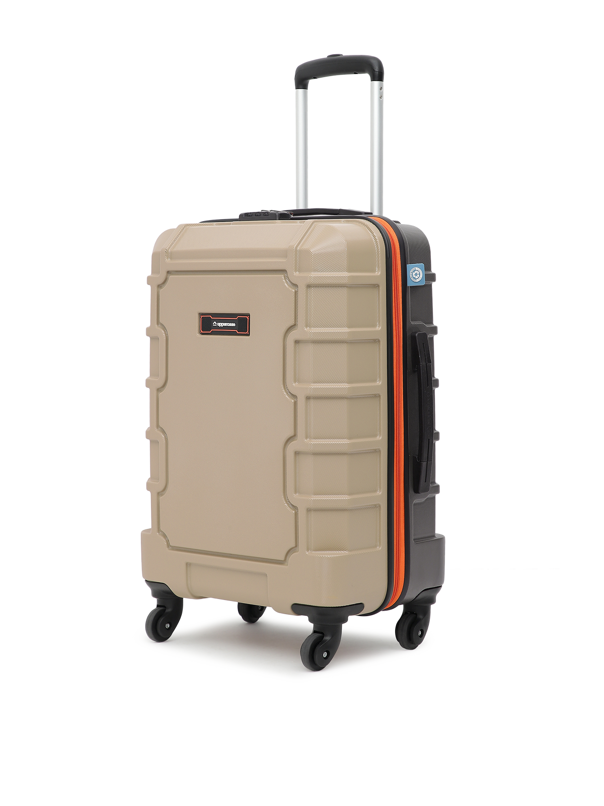 uppercase Arbor 66cm (Medium) | Check-in Trolley Bag | Sustainable Hardsided Luggage | Secure Combination Lock | Scratch Resistant | Mesh ConviPack | Suitcase for Men & Women | 2000 Days Warranty (Beige)