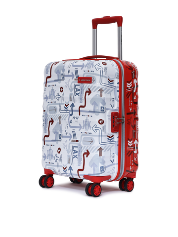 JFK Duo White and Red Cabin Trolley
