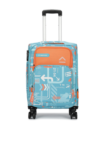 JFK Teal Blue Cabin Soft Trolley