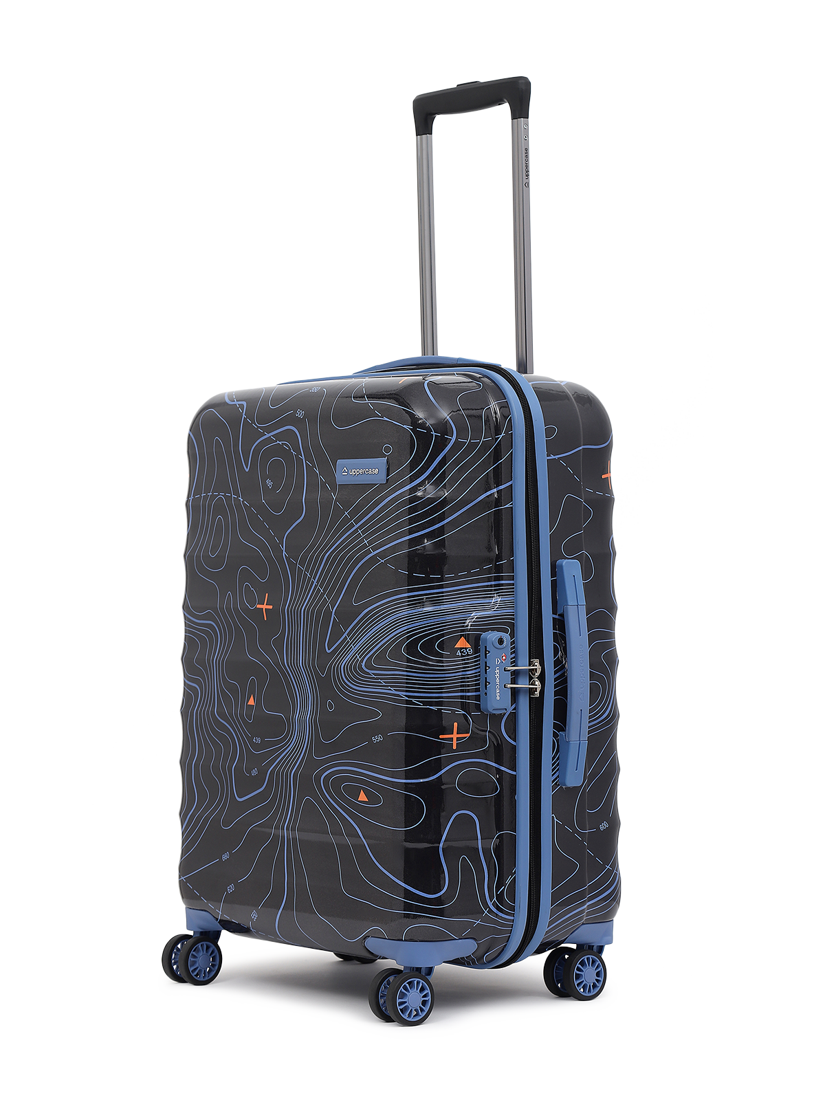 Medium size hard shell top suitcase