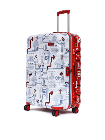 JFK Duo White and Red Large Trolley