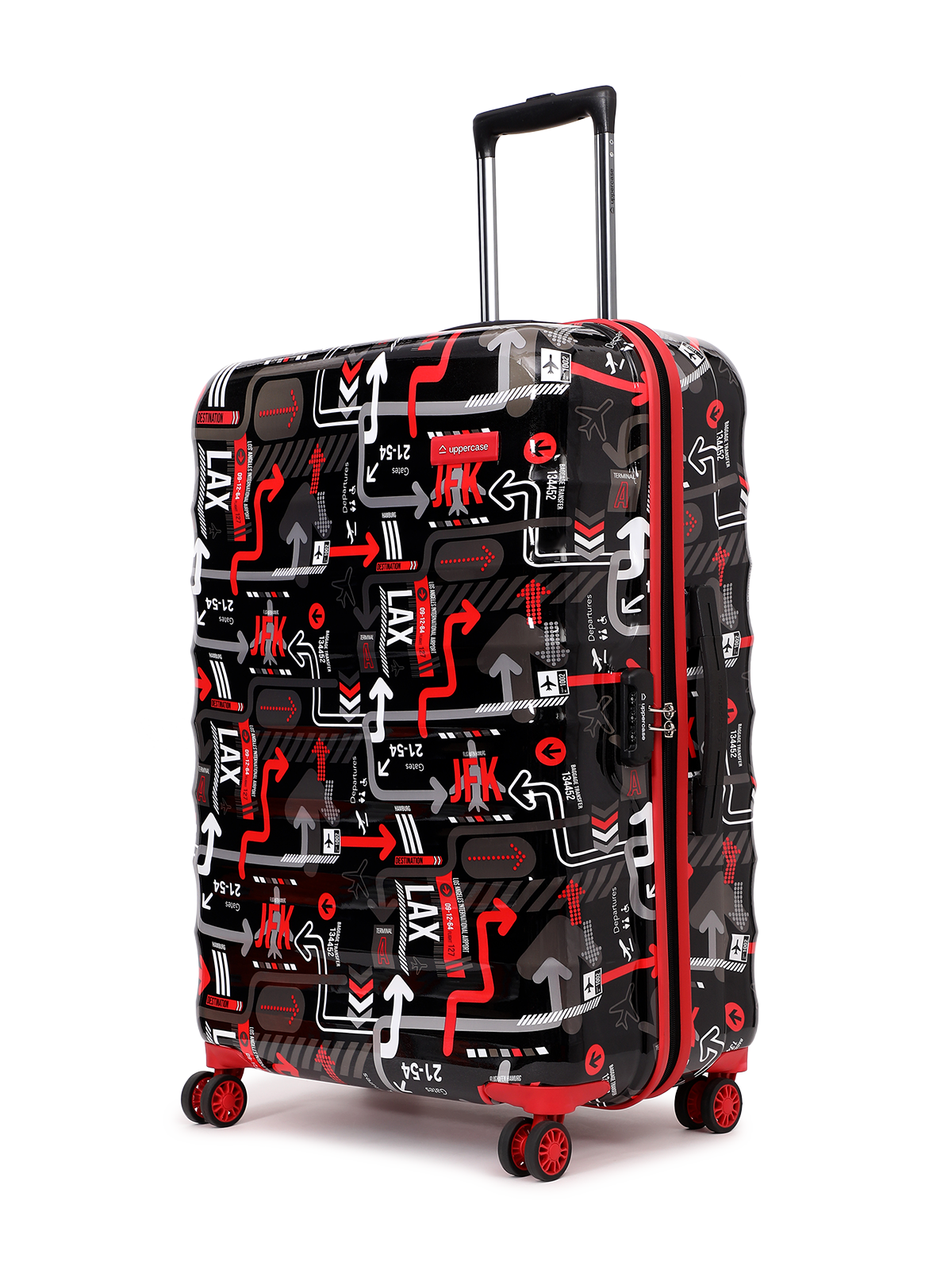 Black Hard Shell Luggage Black Suitcase for Men and Women uppercase Black Suitcases