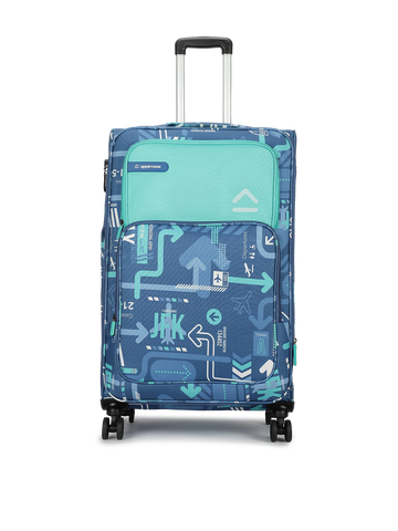 JFK Denim Blue Large Soft Trolley