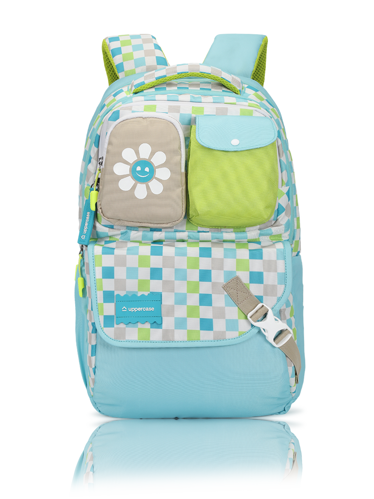 uppercase Luna 02 Double Compartments School Backpack for Girls 35L Blue