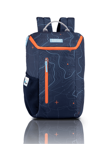 5A-Printed Blue Backpack