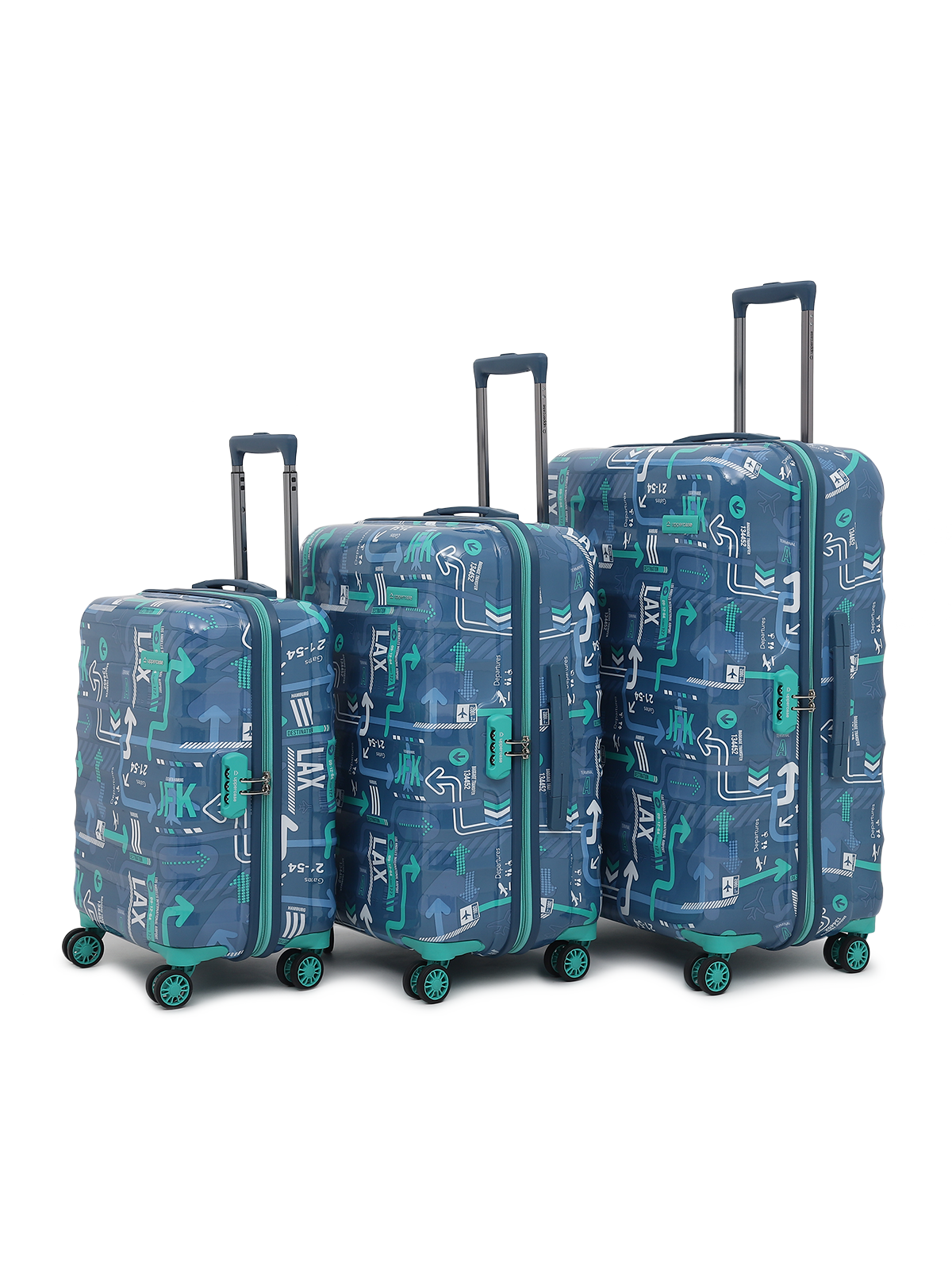 Buy Online: Uppercase JFK Eco Trolley Bag - Denim Blue