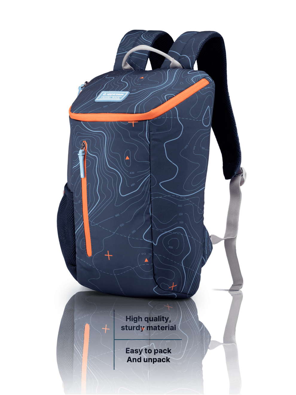 Printed Laptop Backpack Style Meets Function Blue Backpacks