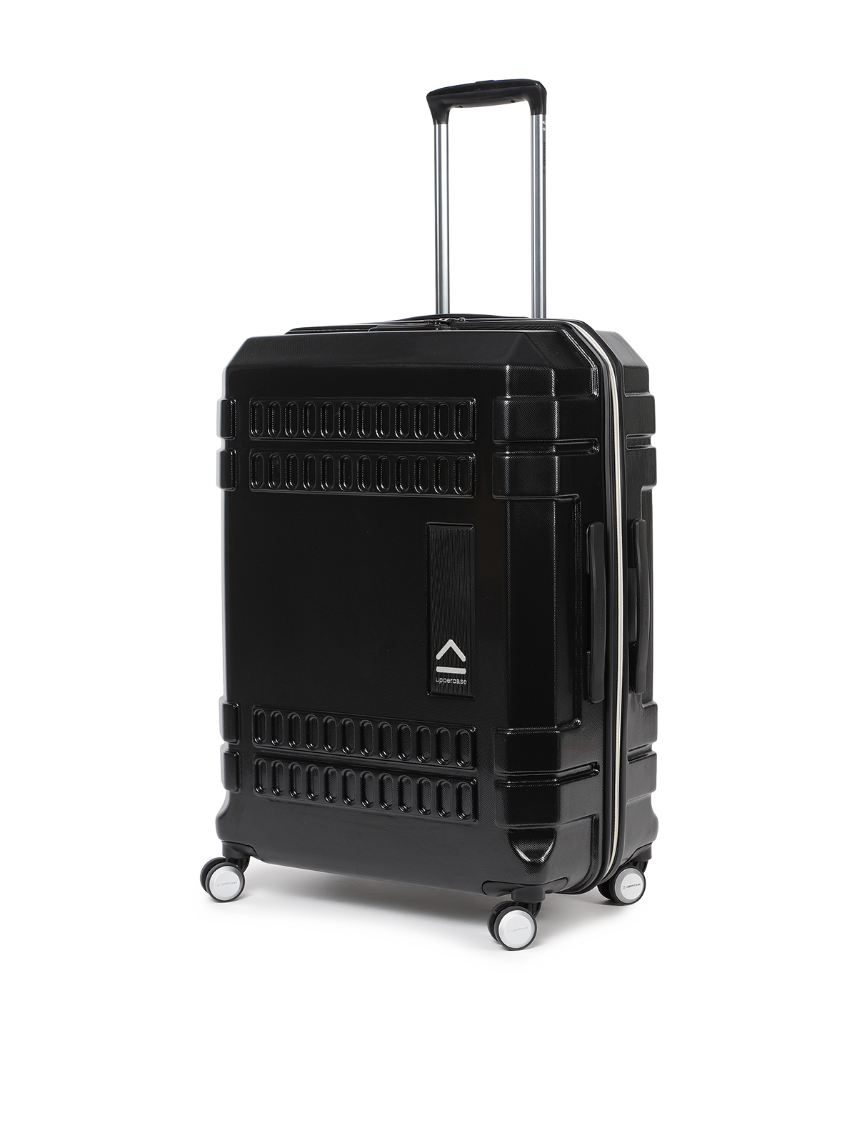 Eco Trolley Bags Bullet Large Check In Luggage Black