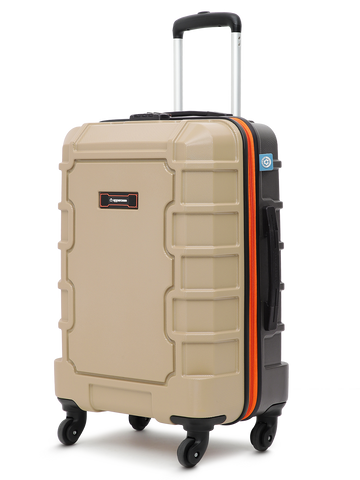 uppercase Arbor 66cm (Medium) | Check-in Trolley Bag | Sustainable Hardsided Luggage | Secure Combination Lock | Scratch Resistant | Mesh ConviPack | Suitcase for Men & Women | 2000 Days Warranty (Beige)