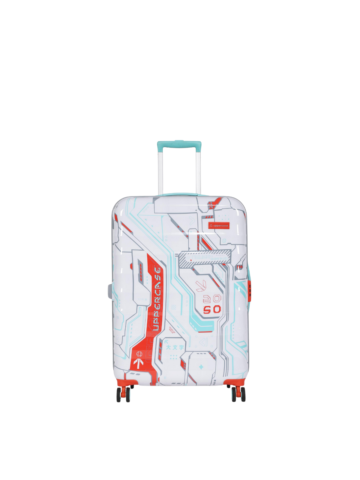 uppercase Cyber Punk Large Check-in 76cm Combination Lock Hard Trolley White