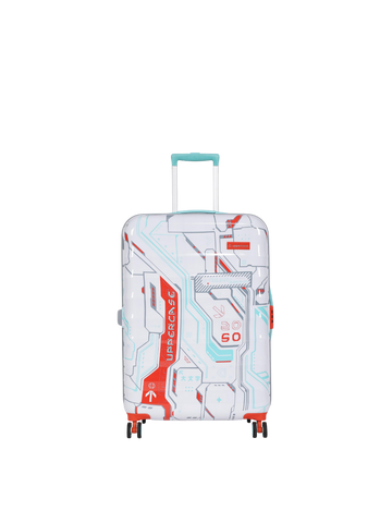 uppercase Cyber Punk Large Check-in 76cm Combination Lock Hard Trolley White