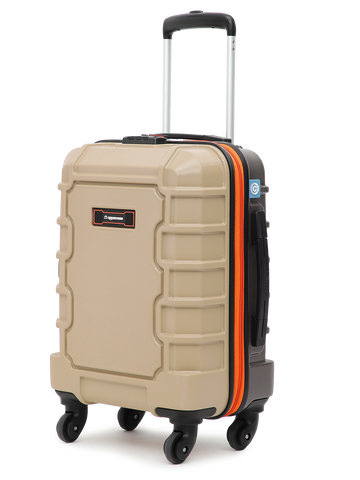 uppercase Arbor 56cm (Small) | Cabin Trolley Bag | Sustainable Hardsided Luggage | Secure Combination Lock | Scratch Resistant | Mesh ConviPack | Suitcase for Men & Women | 2000 Days Warranty (Beige)