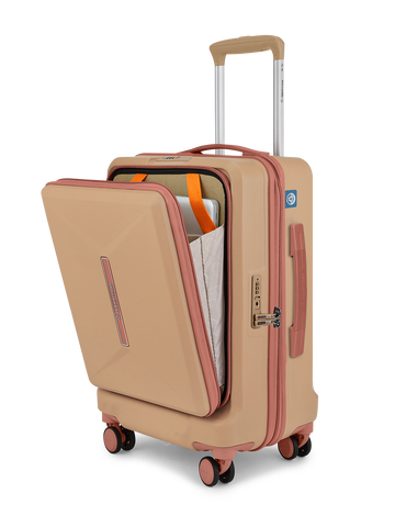 Glyde Pro Hard Luggage Trolley Bag Cabin Caramel