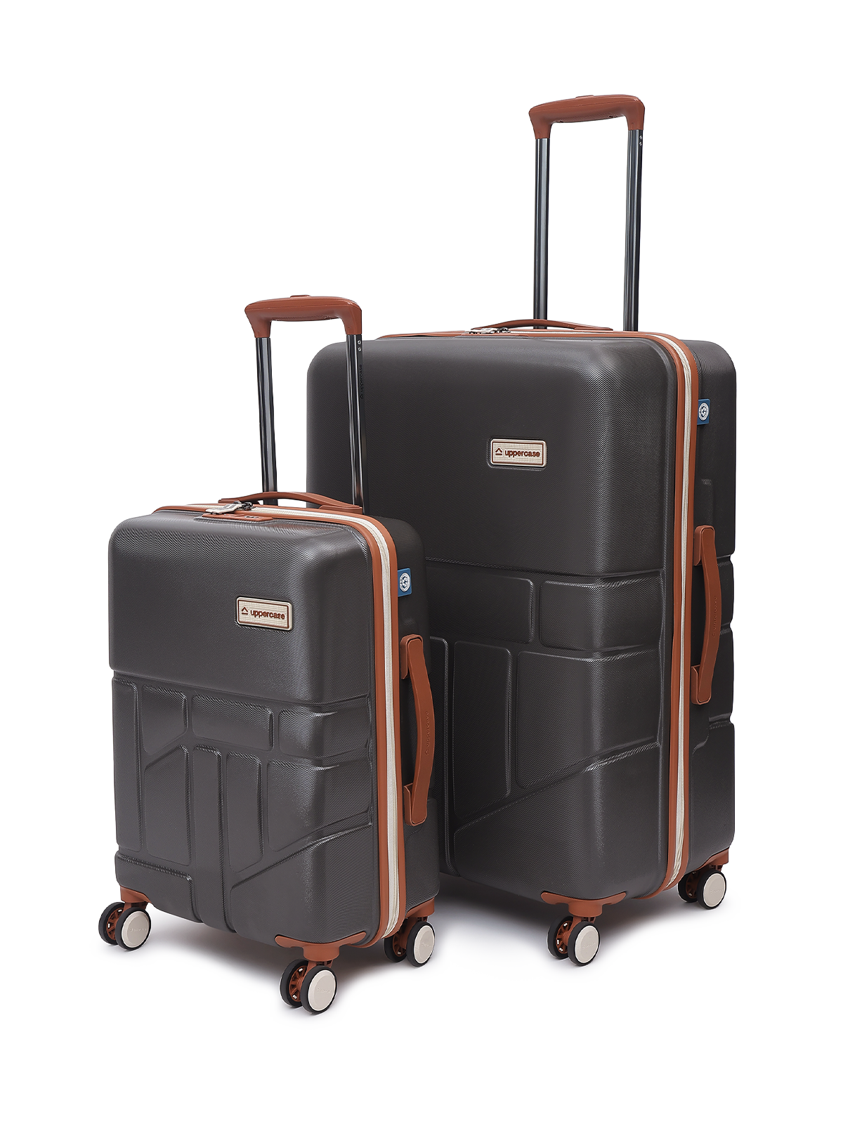 Trolley Rok Shop Rock Grey Set of 2 (S+L) Trolley Bags Now