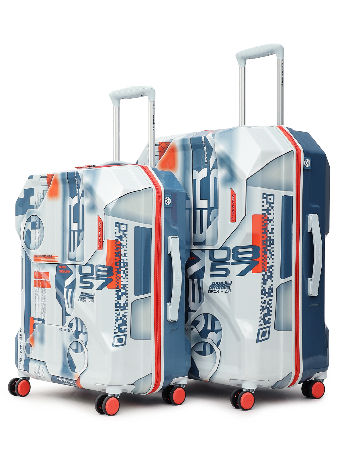 Delta Blue Set of 2 (M+L) Trolley