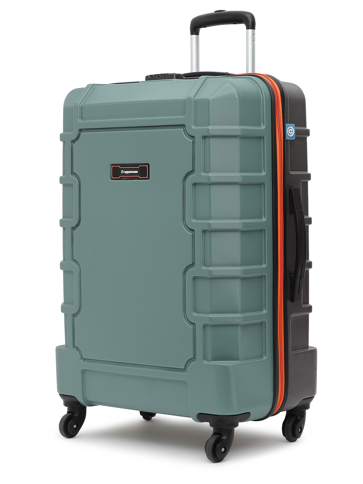 Shell Trolley Arbor Green Medium Hard Luggage Tough Shell Trolley