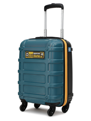 uppercase Cargo 56cm(Small) Cabin Trolley Bag Dual-Tone Sustainable Hardsided Luggage Secure Combination Lock Scratch-proof Surface Mesh ConviPack Suitcase for Men & Women 2000 Days Warranty(Teal Blue)