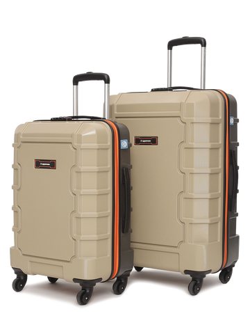 Arbor Hard Luggage Beige Set of 2 (M+L) Trolley