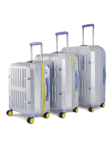 Hexa Silver Set of 3 (S+M+L) Trolley Turn on screen reader support