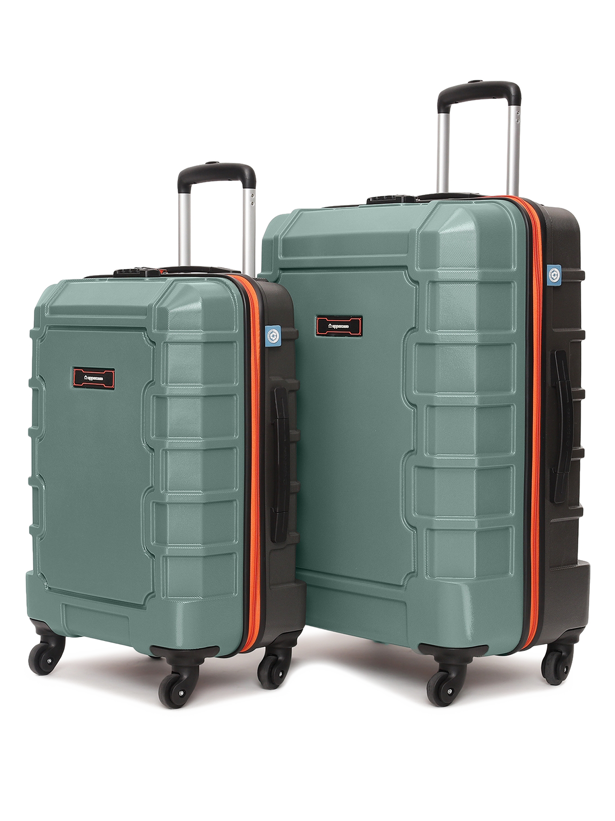 Arbor Hard Luggage Green Set of 2 (M+L) Trolley