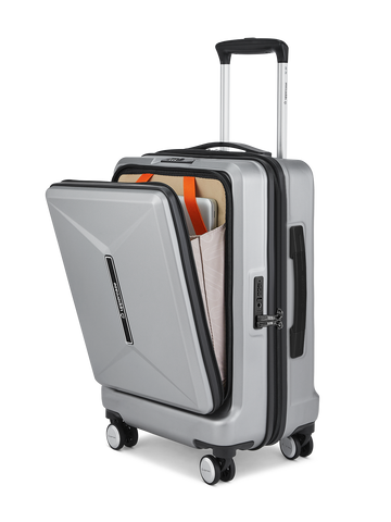 Glyde Pro Hard Luggage Trolley Bag Cabin Dark Silver