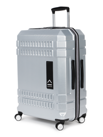 uppercase Bullet Large Check in 74cm TSA Lock 8 Wheels Hard Trolley Bag Silver