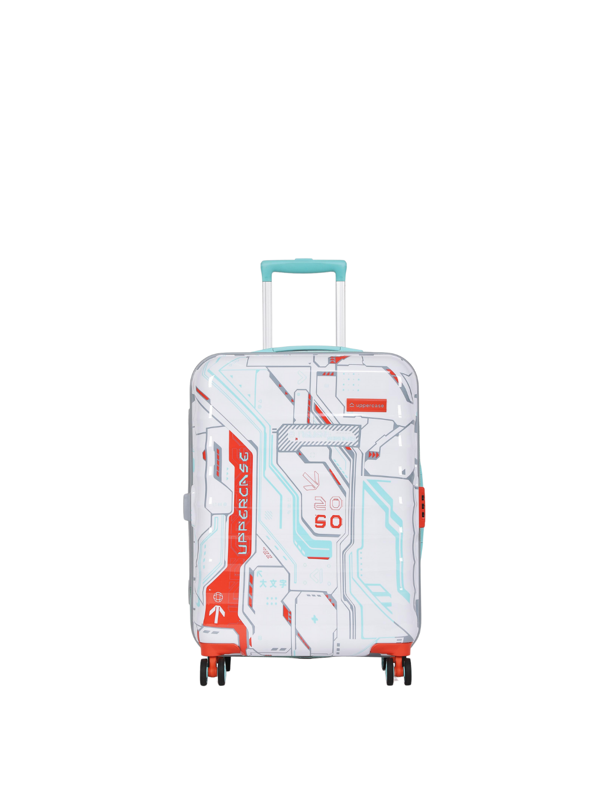 uppercase Cyber Punk Medium Check in 66cm Combination Lock Hard Trolley White