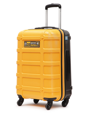 uppercase Cargo 66cm(Medium) CheckIn Trolley Bag Dual-Tone Sustainable Hardsided Luggage Secure Combination Lock Scratchproof Surface Mesh ConviPack Suitcase for Men & Women 2000 Days Warranty, Yellow