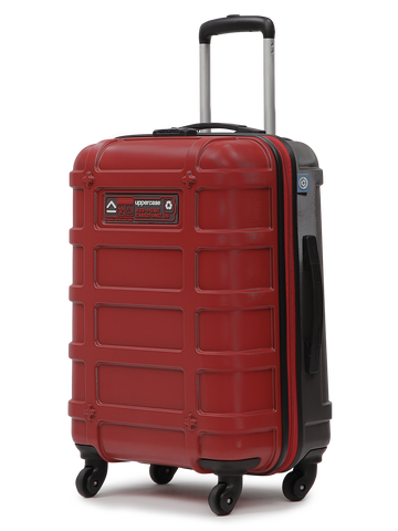 uppercase Cargo 66cm(Medium) Check-in Trolley Bag Dual-Tone Sustainable Hardsided Luggage Secure Combination Lock Scratch-proof Surface Mesh ConviPack Suitcase for Men & Women 2000 Days Warranty(Red)