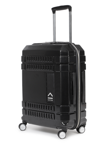 uppercase Bullet Medium Check in 66cm TSA Lock 8 Wheels Hard Trolley Bag Black