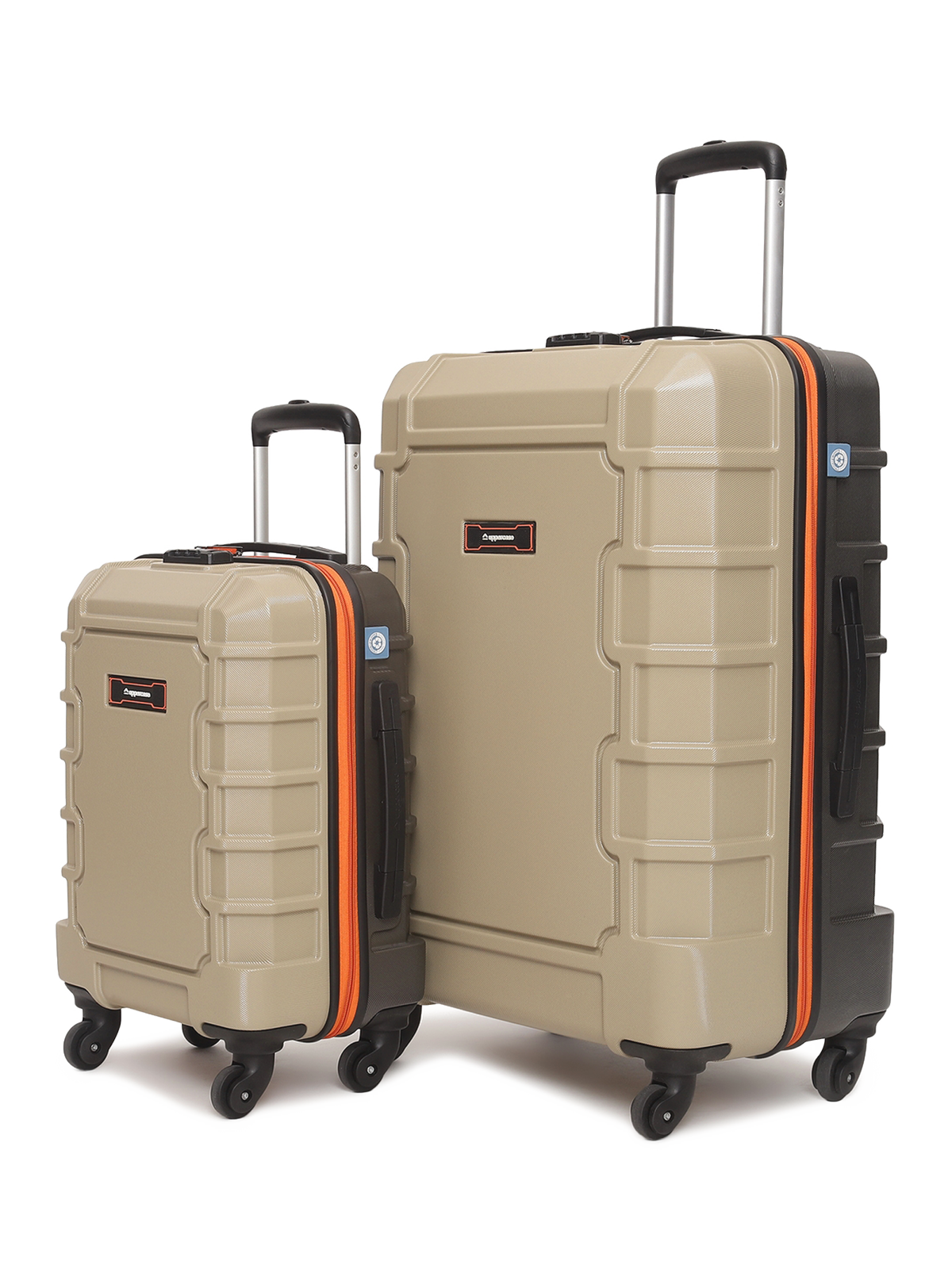 Arbor Hard Luggage Beige Set of 2 (S+L) Trolley