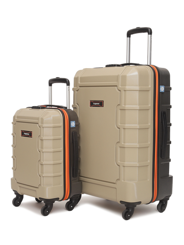 Arbor Hard Luggage Beige Set of 2 (S+L) Trolley