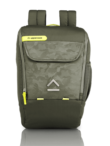 uppercase Casual 14" Laptop Backpack Water Repellent College Bag 20L Army Green