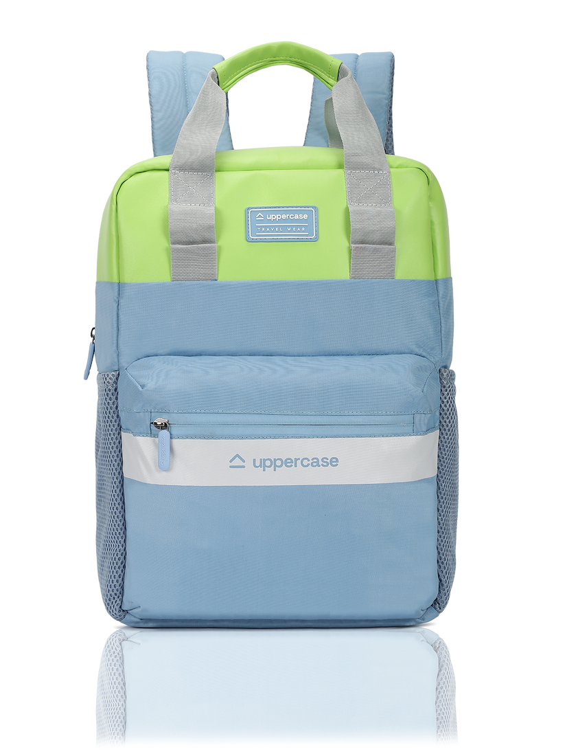 uppercase Vegan Leather 14" Laptop Backpack Water Repellent College Ba