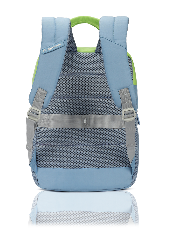 uppercase Vegan Leather 14" Laptop Backpack Water Repellent College Ba