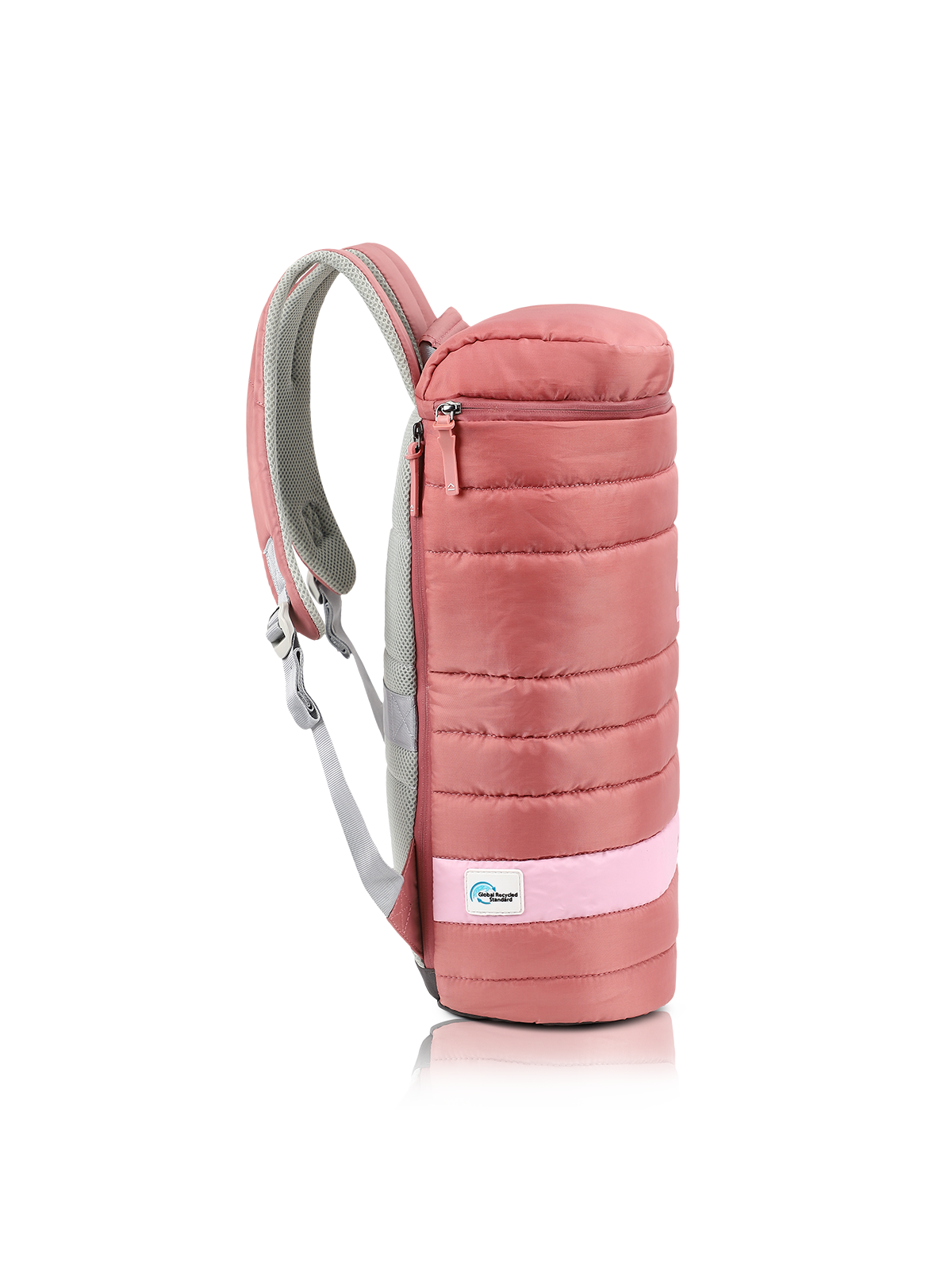 Pink Utility Type Backpack Eco-friendly Quilted Pink Backpack for Women