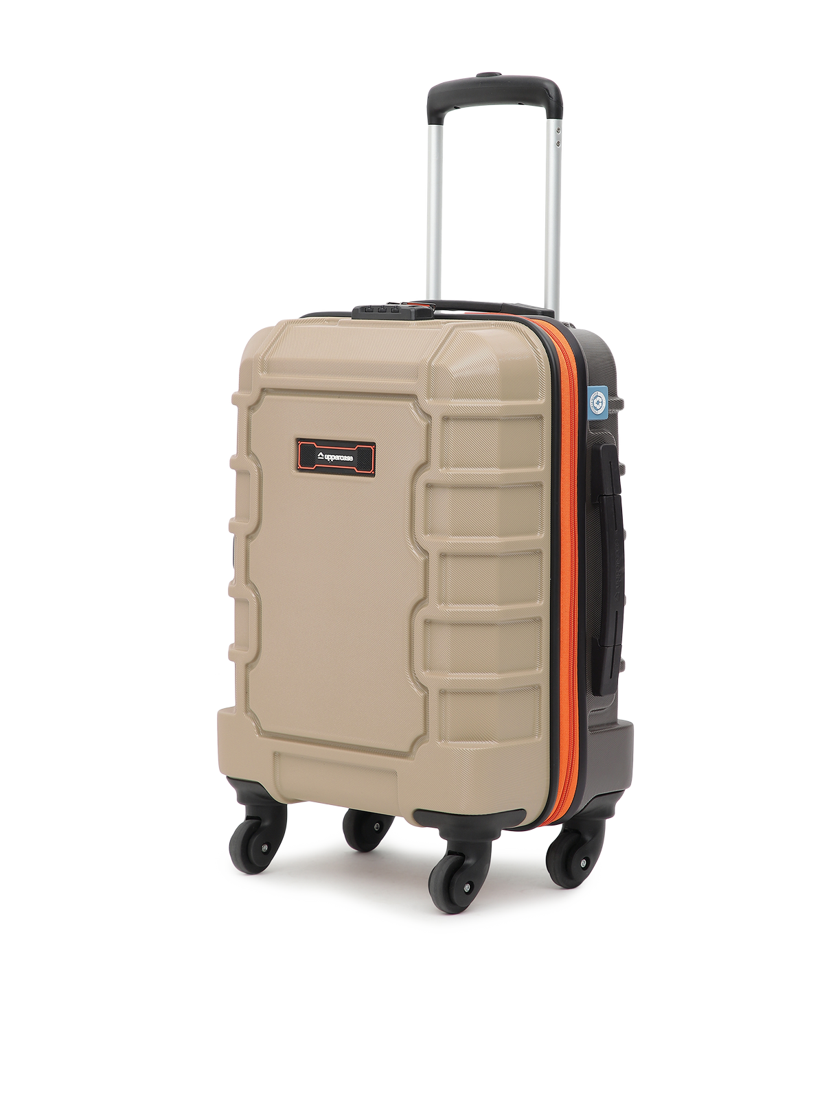 uppercase Arbor 56cm (Small) | Cabin Trolley Bag | Sustainable Hardsided Luggage | Secure Combination Lock | Scratch Resistant | Mesh ConviPack | Suitcase for Men & Women | 2000 Days Warranty (Beige)