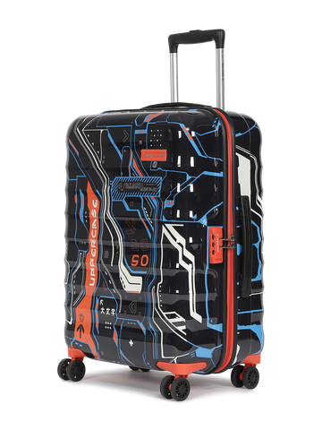 uppercase Cyber Punk Medium Check in 66cm Combination Lock Hard Trolley Black