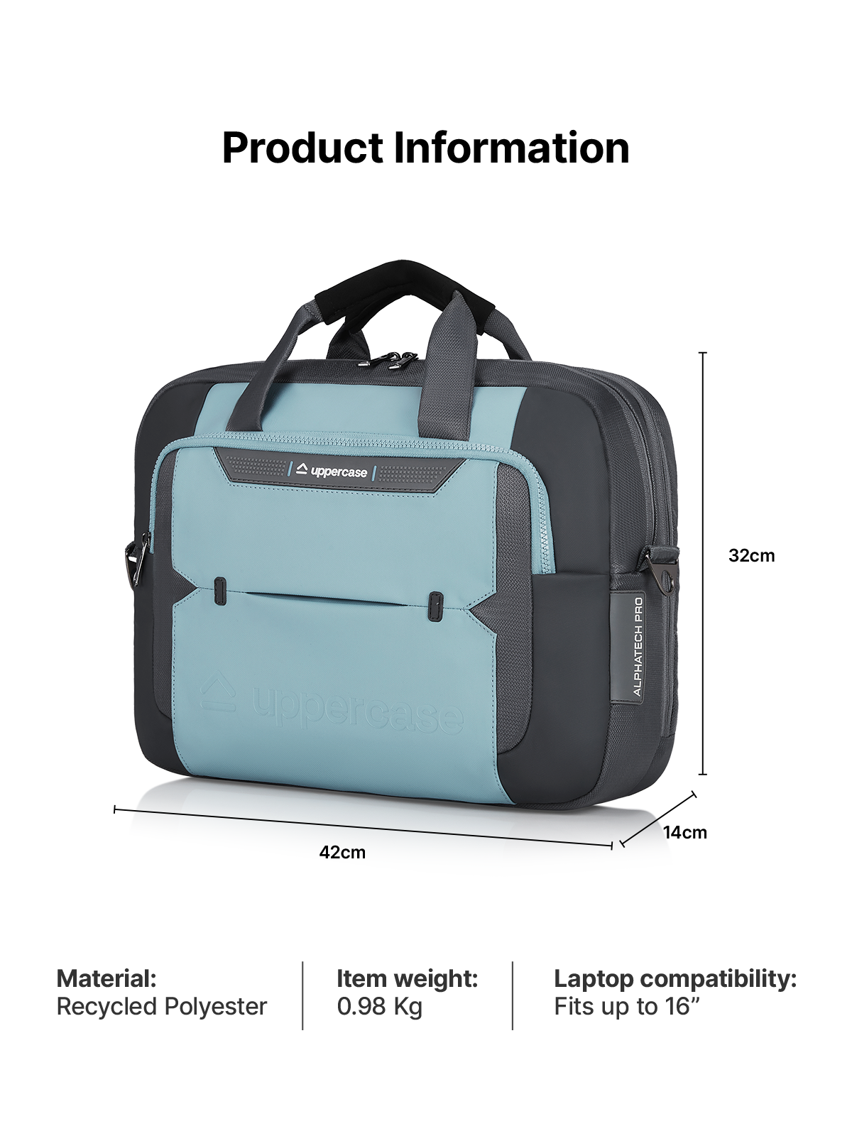 Buy Compact Alphatech Pro 02 Blue Messenger Bag Online