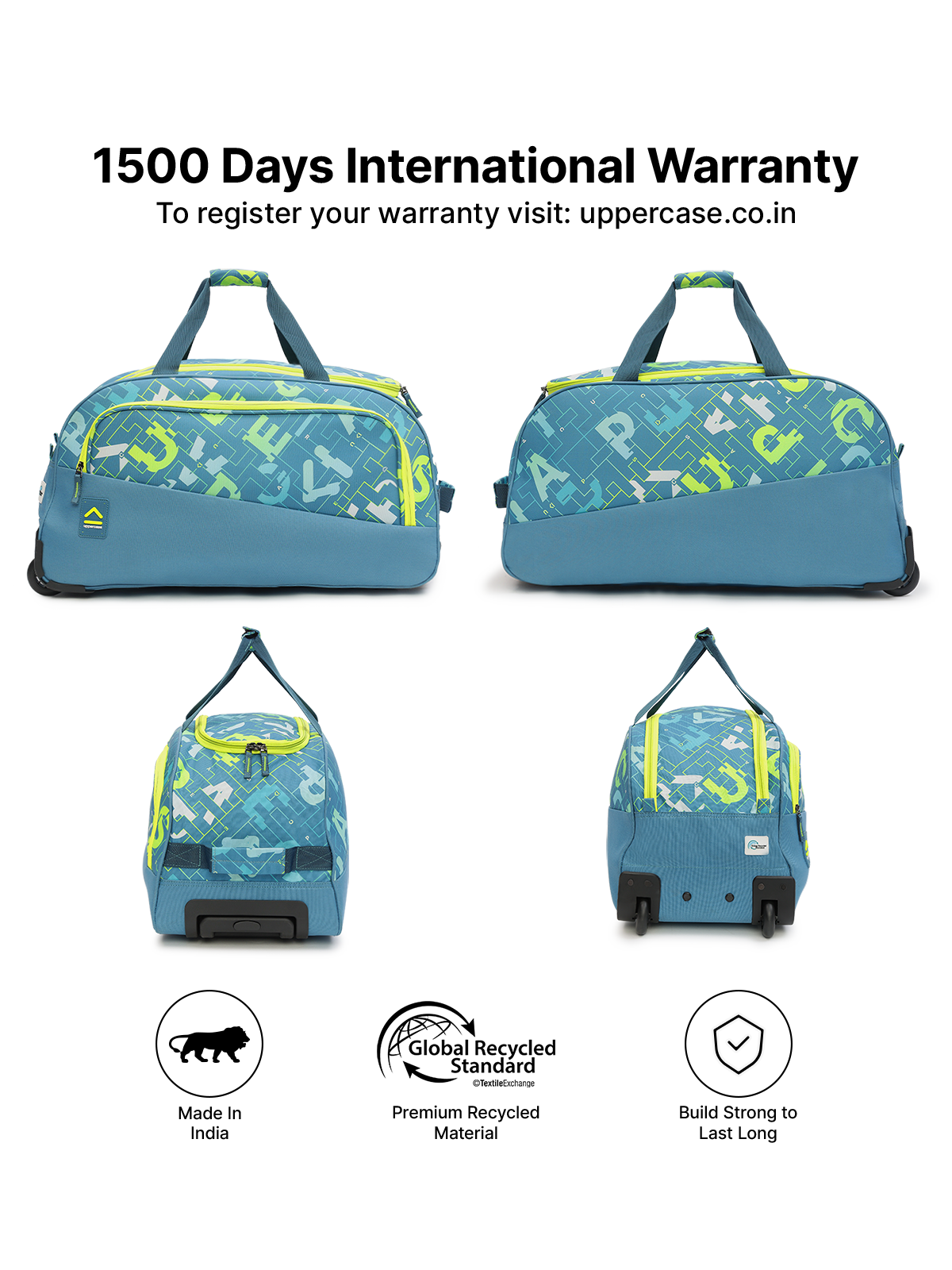 Order Grid Teal Large Duffle Bag Online