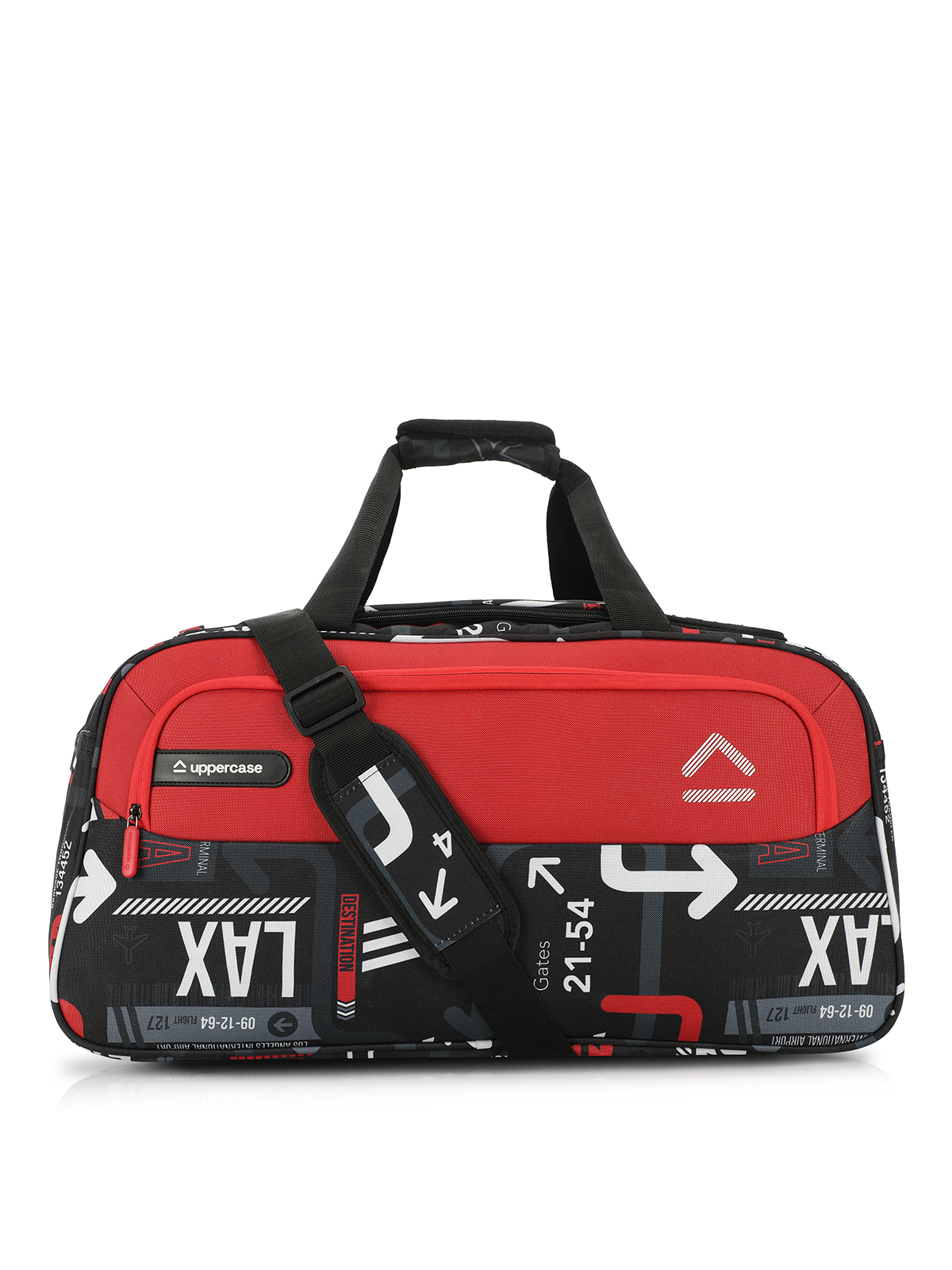 uppercase JFK 56cm Duffle Bag 44L Sustainable Bag for Men & Women Red
