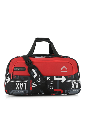 uppercase JFK 56cm Duffle Bag 44L Sustainable Bag for Men & Women Red